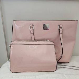 Pink Guess Purse and Wristlet